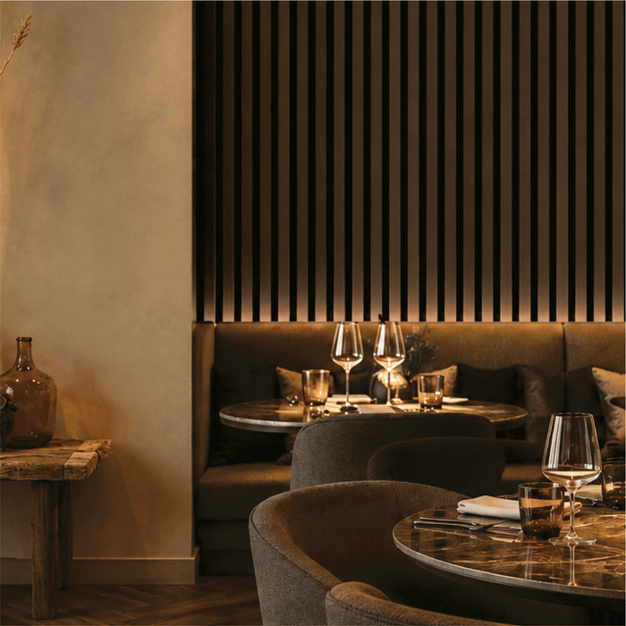 Natural Walnut Acoustic Panel, Varnished Wood - Harmony Series - Sold 2 Panels Per Carton