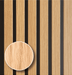 Natural White Oak – Varnished Acoustic Panel – 1-1/2" Slat Width – 12-1/2" × 94-1/2" – Sold 2 per Carton Acoustic Slat Panel White River Hardwoods