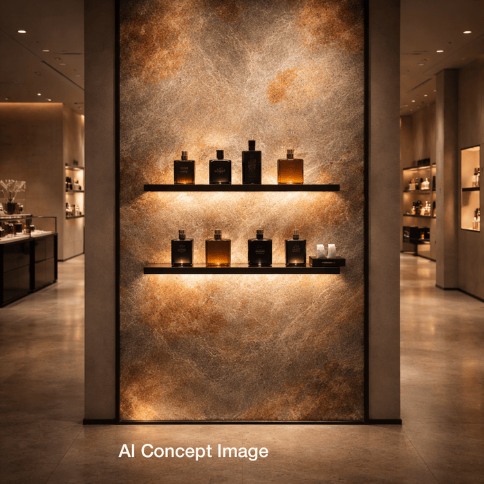 Burning Forest - Flexible Mica Stone Veneer - Translucent Stone Veneer White River Hardwoods