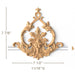 Cartouche with Acanthus, 7 1/2"w x 7 7/8"h x 11/16"d Carved Cartouche White River Hardwoods   