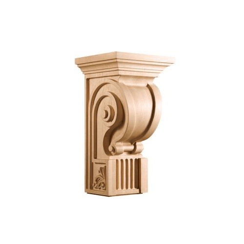 Modern Classic Collection, Modern Corbel,9 1/2"w x 17 3/4"h x 9''d Carved Corbels Art For Everyday   