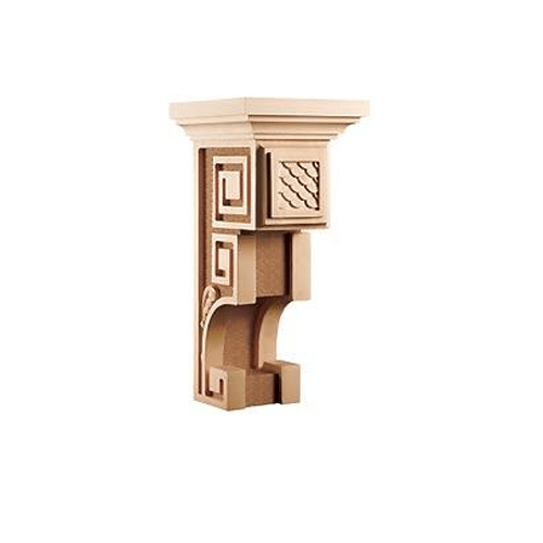 Modern Classic Collection, Modern Corbel,7 1/2"w x 16 1/4"h x 8''d Carved Corbels Art For Everyday   