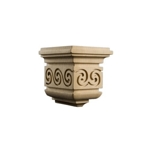 Modern Classic Collection, Modern Corbel, 4 1/8"w x 5 1/4"h x 5 1/4''d Carved Corbels Art For Everyday   