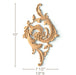 Acanthus with Floral, 7 1/2"w x 13"h x 1/2"d Carved Onlays White River Hardwoods   