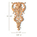 Acanthus Scrolls with Open Fret, 6 1/8"w x 12 1/8"h x 5/8"d Carved Onlays White River Hardwoods   