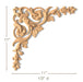 Baroque Corner Pair, 11"w x 11"h x 1/2"d Carved Onlays White River Hardwoods   
