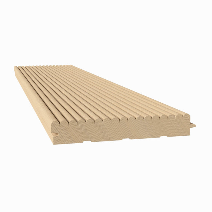1/4" Bead Solid Wood Tongue and Groove Tambour Panel, 11/16" thick x 4 7/16"width x 112"long Solid Wood Panels White River Hardwoods Poplar