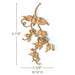 Rose DropPair, 5 3/8"w x 9 7/8"h x 9/16"d Carved Onlays White River Hardwoods   