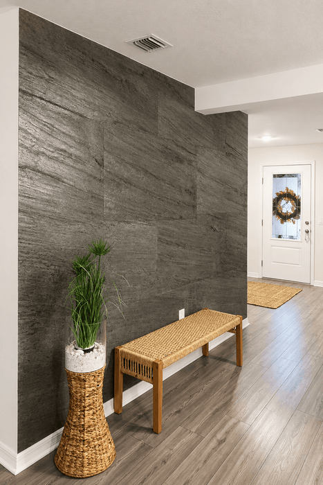 Galaxy Black - Flexible Mica Stone Veneer - Opaque Stone Veneer White River Hardwoods