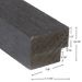 Matte Black Oak Acoustic Trim - Harmony Series Acoustic Slat Trim White River Hardwoods   