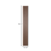 Natural Walnut – Varnished Acoustic Panel – 1" Slat Width – 12 1/2" × 94-1/2" – Sold 2 per Carton Acoustic Slat Panel White River Hardwoods