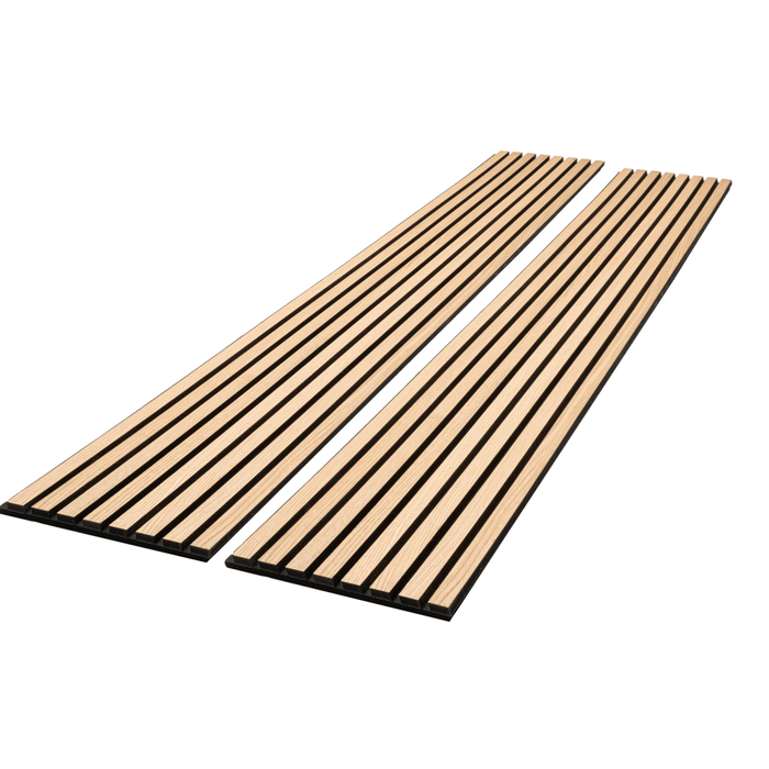 Natural White Oak – Varnished Acoustic Panel – 1" Slat Width – 12-1/2" × 94-1/2" – Sold 2 per Carton Acoustic Slat Panel White River Hardwoods