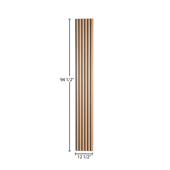 Natural White Oak – Varnished Acoustic Panel – 1" Slat Width – 12-1/2" × 94-1/2" – Sold 2 per Carton Acoustic Slat Panel White River Hardwoods