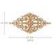 Bellflower Fillegrees Onlay, 27 3/4"w x 13 3/4"h x 3/4"d, SPECIAL ORDER Carved Onlays White River Hardwoods   