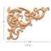 Filigree Acanthus Scrolls Pair, 15 3/4"w x 12"h x 11/16"d, SPECIAL ORDER Carved Onlays White River Hardwoods