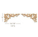 Filigree Acanthus Scrolls Pair, 16 7/8"w x 9"h x 1/2"d Carved Onlays White River Hardwoods   