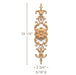 Bellflower & Acanthus, 2 3/4"w x 12 1/4"h x 5/16"d Carved Onlays White River Hardwoods   