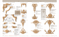 Cartouche Shell & Bellflowers, 25 5/8"w x 20"h x 13/16"d, Top and Bottom, SPECIAL ORDER ITEM: 3-6 Weeks Carved Cartouche White River Hardwoods