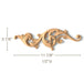 Acanthus Scrolls, Left & Right Pair, 11 7/8"w x 3 7/8"h x 1/2"d Carved Onlays White River Hardwoods   