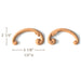 Simple Scrolls, Left & Right Pair, 4 1/8"w x 2 1/4"h x 1/2"d, SPECIAL ORDER Carved Onlays White River Hardwoods   