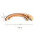 Simple Acanthus Scrolls2 LR Pairs, 1/4"w x 1 3/8"h x 3/8"d Carved Onlays White River Hardwoods   