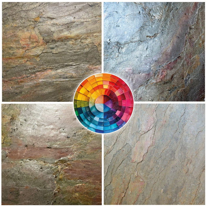 Burning Forest, Natural Slate Veneer - 47 1/4" W x 94 1/2" L - Sold By Panel Stone Veneer White River Hardwoods