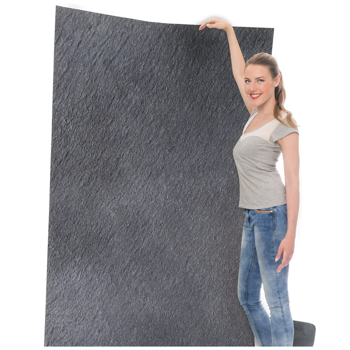 Galaxy Black, Natural Slate Veneer – 47 1/4" W x 94 1/2" L - Sold By Panel Stone Veneer White River Hardwoods Regular - 47 1/4" W x 94 1/2" L
