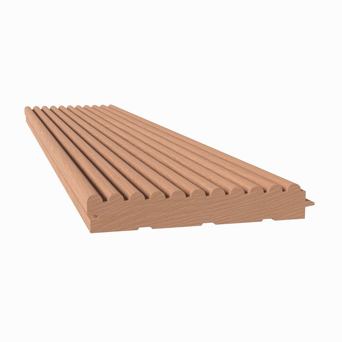 9/32" Bead Solid Wood Tongue and Groove Tambour Panel, 11/16" thick x 4 5/16"width x 112"long Solid Wood Panels White River Hardwoods