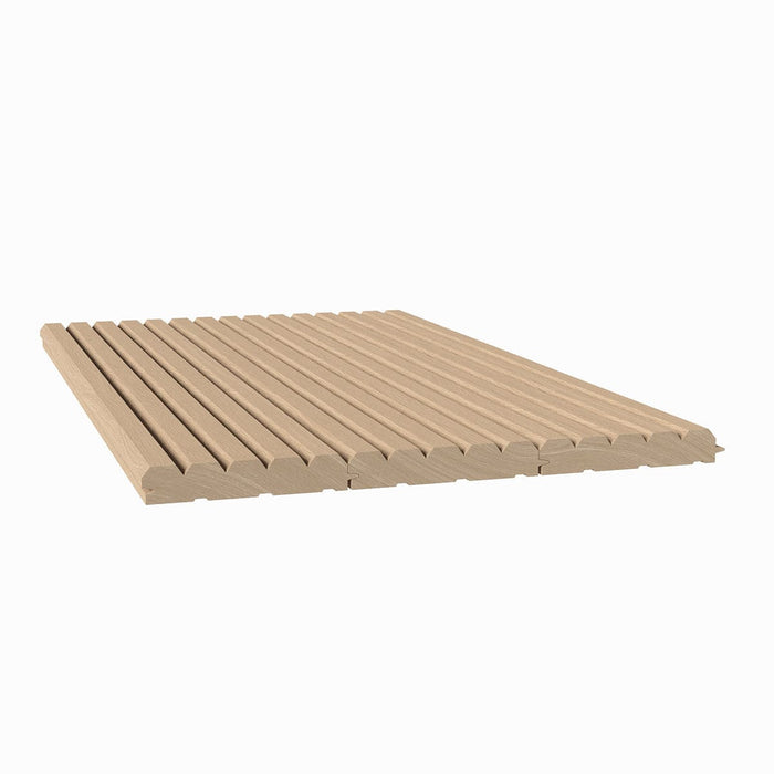 3/4" Bevel Solid Wood Tongue and Groove Tambour Panel, 11/16" thick x 3 15/16"width x 112"long Solid Wood Panels White River Hardwoods