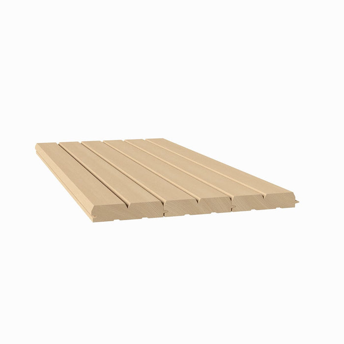 1 1/2" Bevel Solid Wood Tongue and Groove Tambour Panel, 11/16" thick x 3 3/16"width x 112"long Solid Wood Panels White River Hardwoods