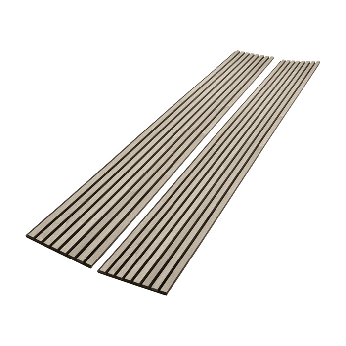 Silver Gray Oak – Unvarnished Acoustic Panel – 1" Slat Width – 12-1/2" × 94-1/2" – Sold 2 per Carton Acoustic Slat Panel White River Hardwoods
