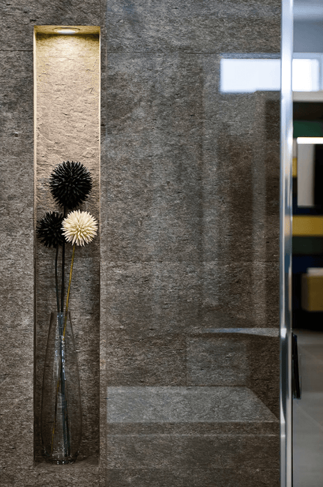 Silver Grey, Natural Slate Veneer - 47 1/4" W x 94 1/2" L - Sold By Panel Stone Veneer White River Hardwoods