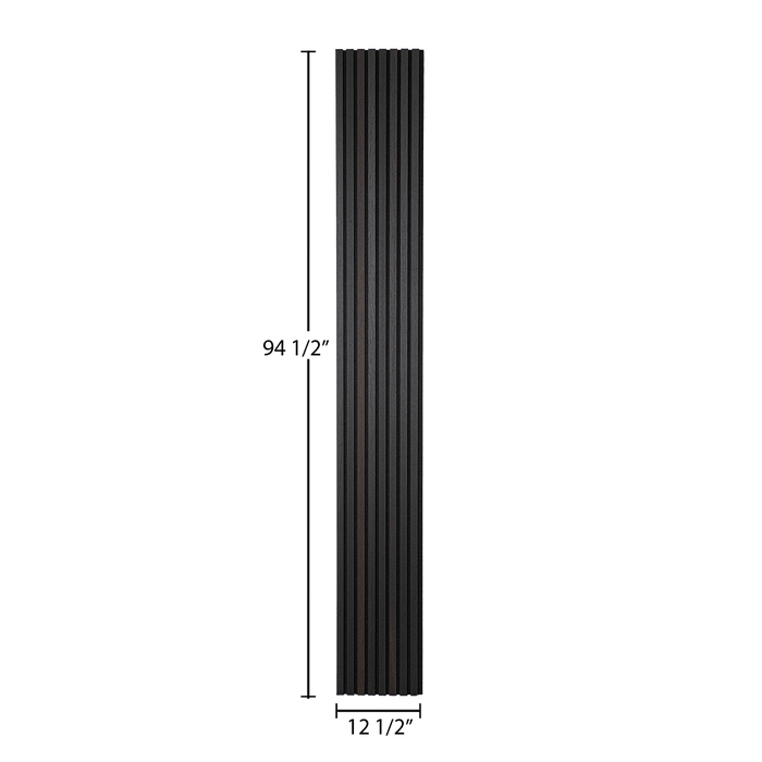 Smokey Oak – Varnished Acoustic Panel – 1" Slat Width – 12-1/2" × 94-1/2" – Sold 2 per Carton Acoustic Slat Panel White River Hardwoods