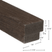 Smokey Oak Trim - Harmony Series Acoustic Slat Trim White River Hardwoods   