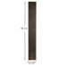 Smokey Oak – Unvarnished Acoustic Panel – 1" Slat Width – 12-1/2" × 94-1/2" – Sold 2 per Carton Acoustic Slat Panel White River Hardwoods