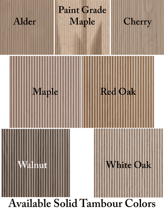1/4" Double Cove-Cut Flexible Tambour - Usually Ships in 7-10 Business Days Tambour White River Hardwoods   