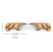 Acanthus Tip Closed, 2 LH and 2 RH, 2 5/8"w x 1"h x 1/2"d Carved Onlays White River Hardwoods   