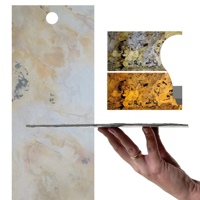 Translucent Falling Leaves, Natural Slate Veneer - Sample Sheet (11" L x 4" W) Stone Veneer White River Hardwoods