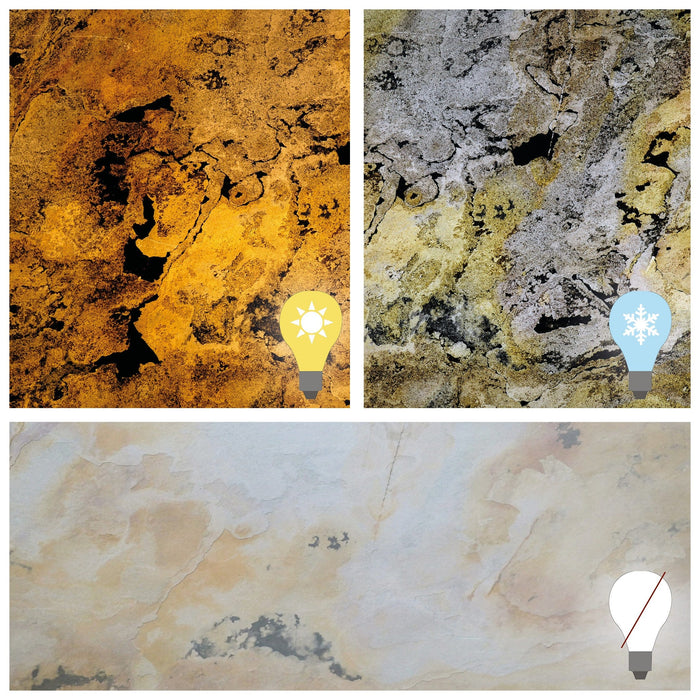 Translucent Falling Leaves, Natural Slate Veneer - 47 1/4" W x 94 1/2" L - Sold By Panel Stone Veneer White River Hardwoods