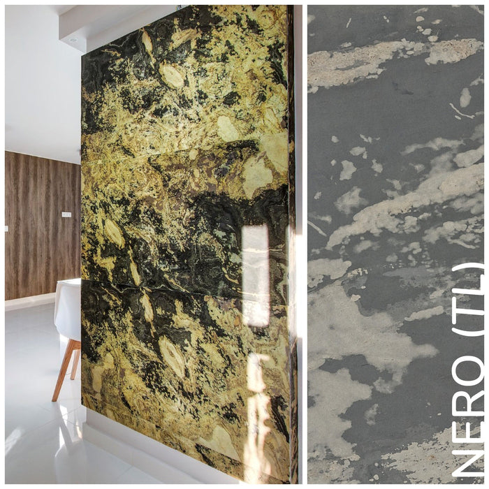 Translucent Rustique, Natural Slate Veneer - 24" W x 48" L - Sold By Panel Stone Veneer White River Hardwoods
