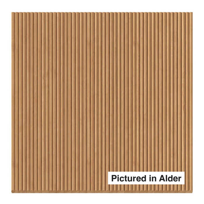 1/4" Double Bead Tambour Tambour White River Hardwoods 24"W x 46"L - Not Flexible - Solid Backing Alder - Only Available in 24"W x 46"L