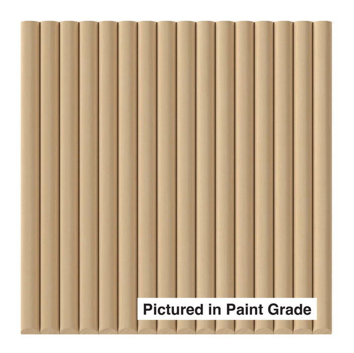 3/4" Single Bead Tambour Tambour White River Hardwoods 12"W x 48"L - Flexible Poplar ( for paint & stain )