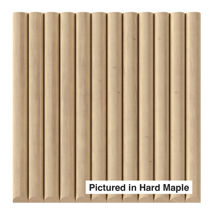 1" Single Bead Tambour Tambour White River Hardwoods 12"W x 48"L - Flexible Hard Maple