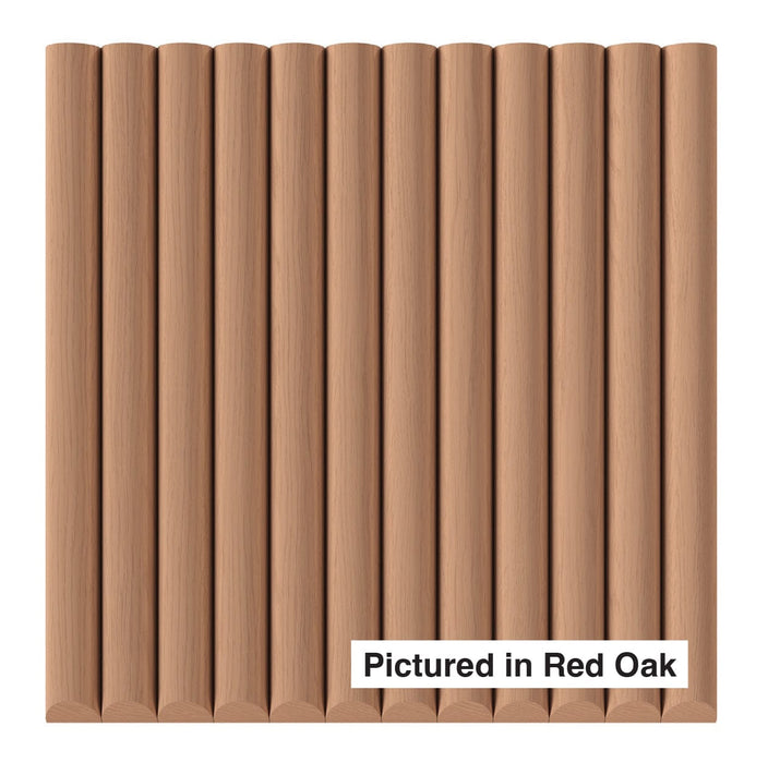1" Single Bead Tambour Tambour White River Hardwoods 12"W x 48"L - Flexible Red Oak