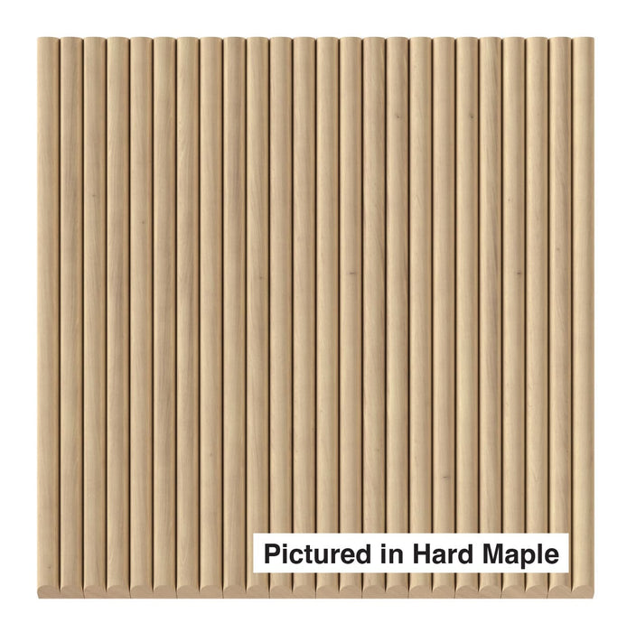1/2″ Double Bead Tambour Tambour White River Hardwoods 12"W x 48"L - Flexible Hard Maple