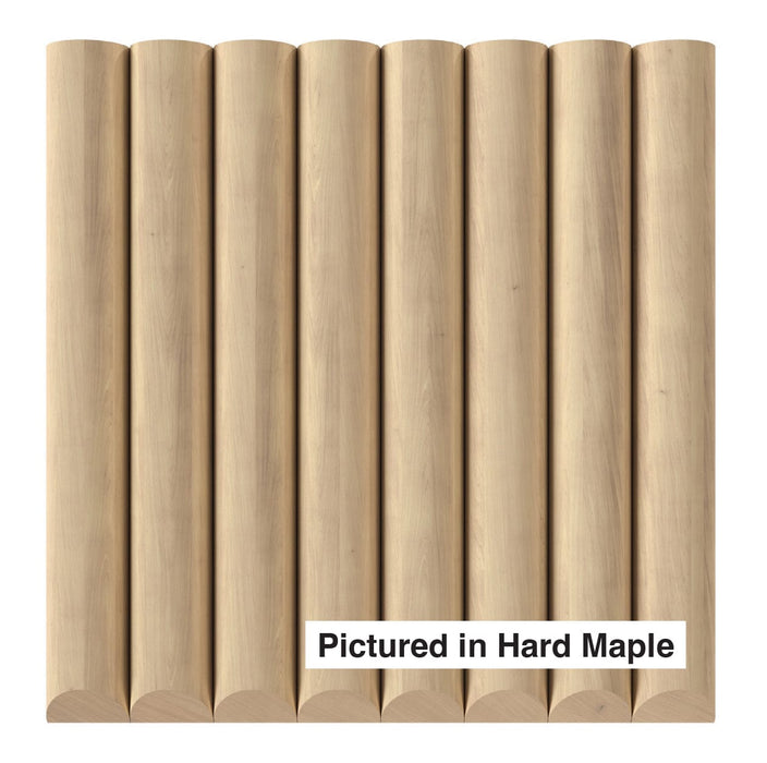 1-1/2" Single Bead Tambour Tambour White River Hardwoods 12"W x 48"L - Flexible Hard Maple