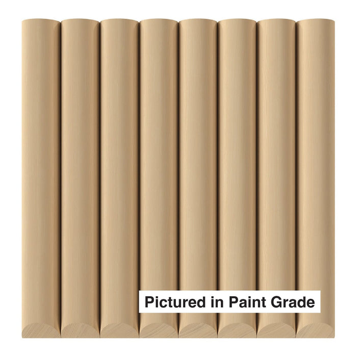 1-1/2" Single Bead Tambour Tambour White River Hardwoods 12"W x 48"L - Flexible Poplar ( for paint & stain )