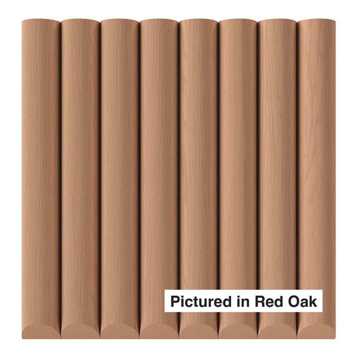 1-1/2" Single Bead Tambour Tambour White River Hardwoods 12"W x 48"L - Flexible Red Oak