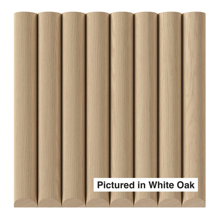 1-1/2" Single Bead Tambour Tambour White River Hardwoods 12"W x 48"L - Flexible White Oak
