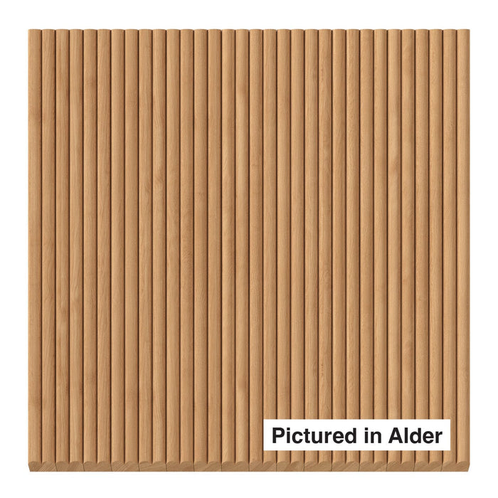 3/8″ Shallow Double Bead Tambour Tambour White River Hardwoods 24"W x 46"L - Not Flexible - Solid Backing Alder - Only Available in 24"W x 46"L